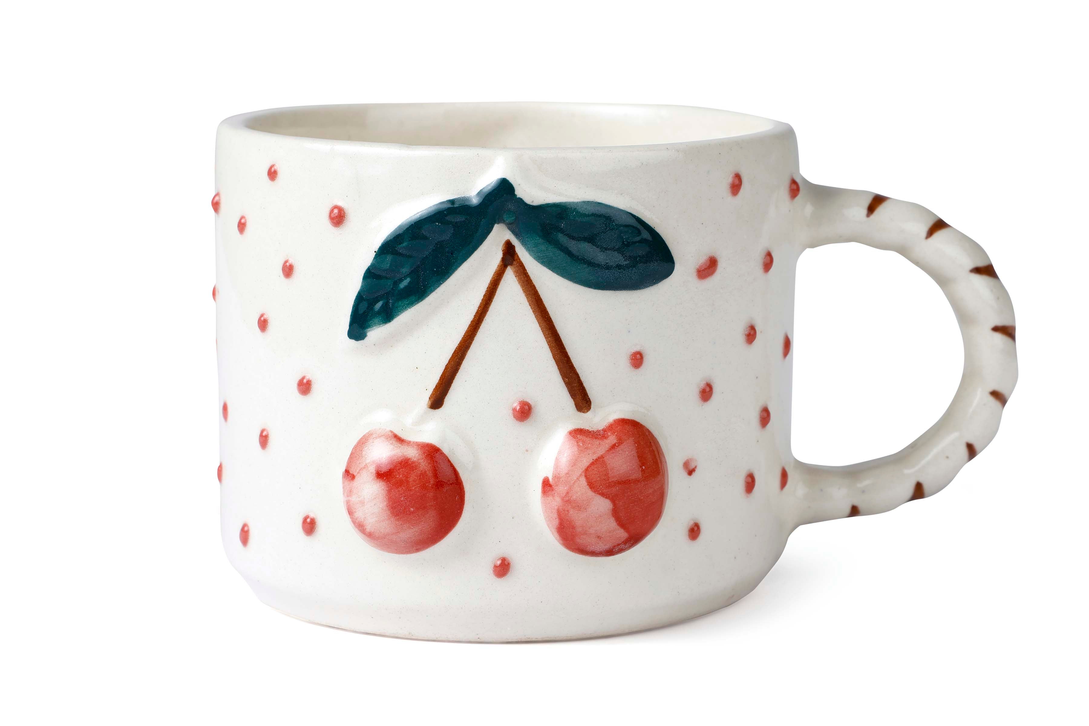 Cherry Pop Ceramic Mug - Red , 3 x 4 Inches