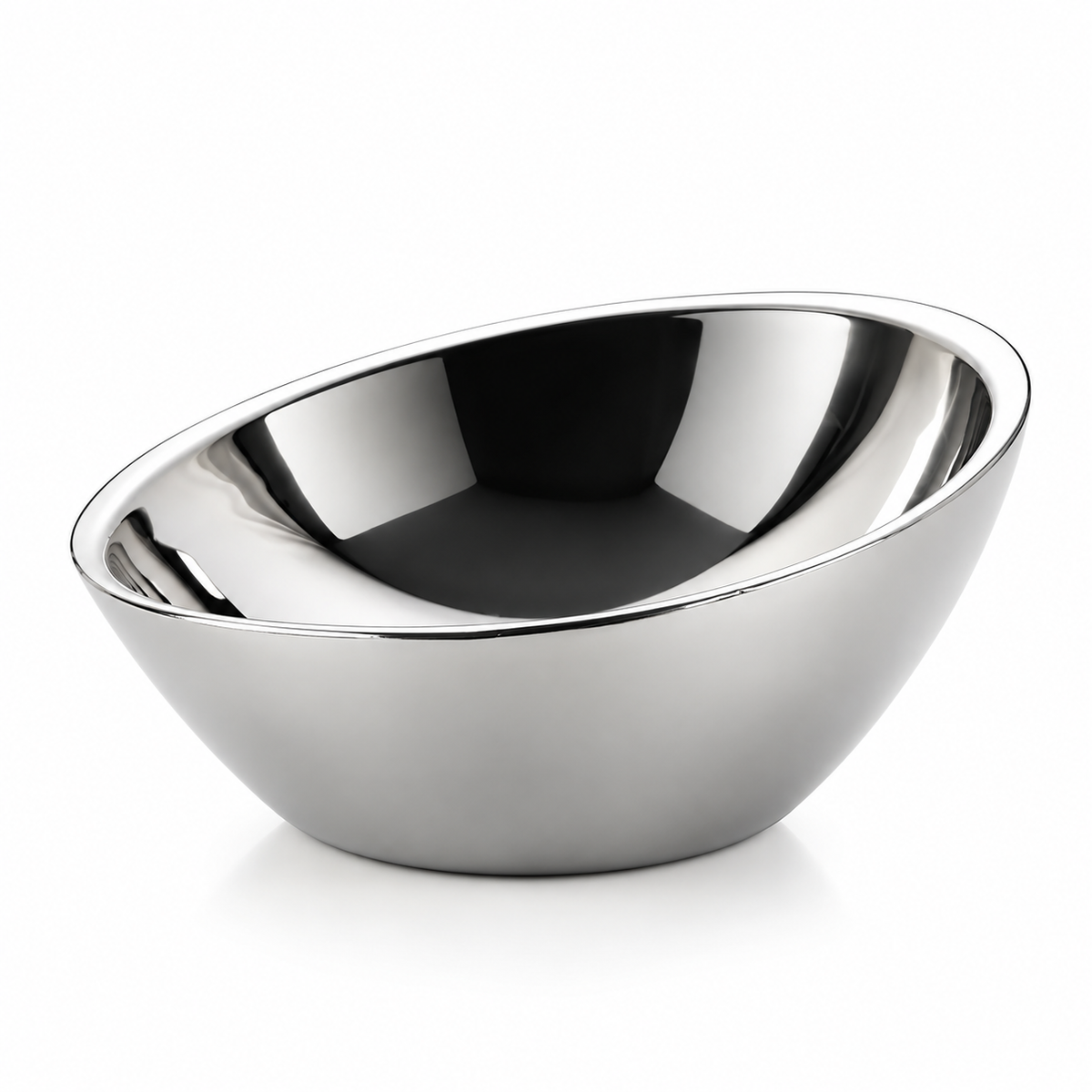 Matte Kitty Bowl Set Of 2 - handmade stainless steel