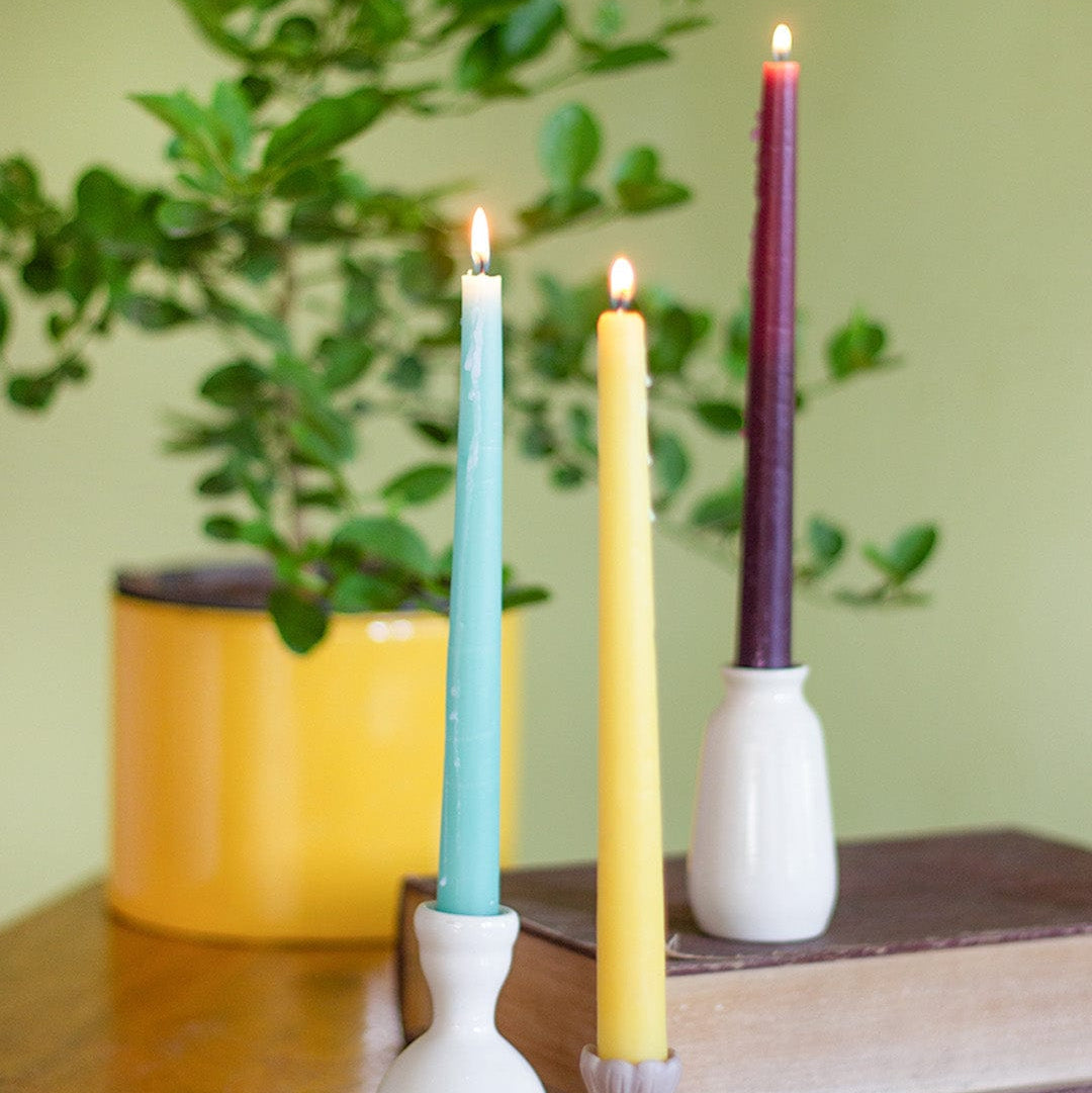 Pastel Tapered Candles Set of 4