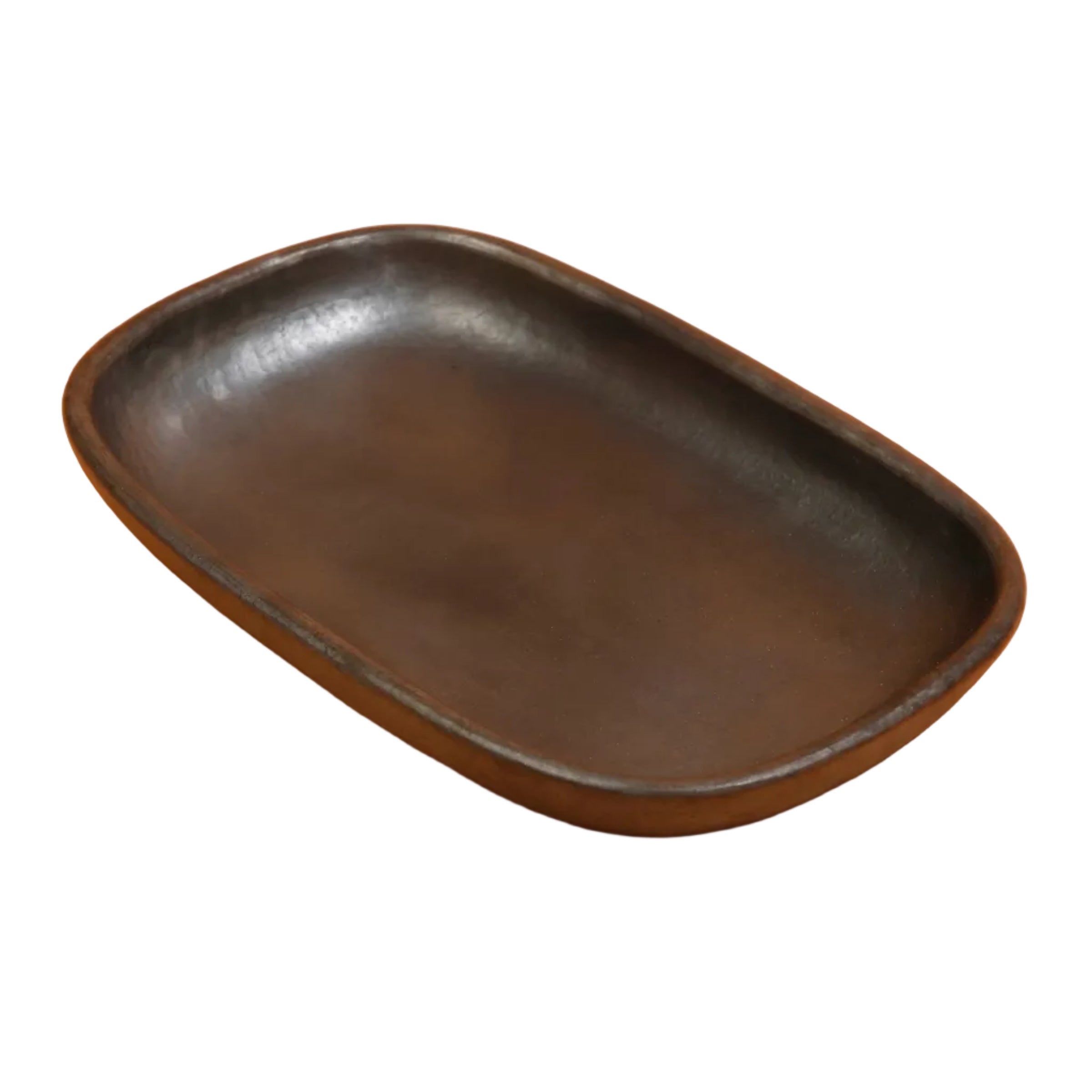 Earthenware Clay Longpi Pottery Platter - 9"x6"x1.5" (Set of 2)