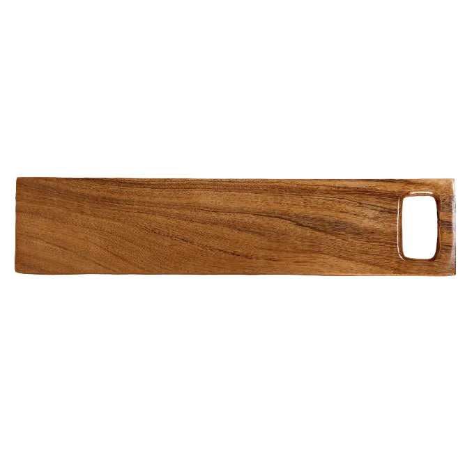 Handmade Teak Wood Charcuterie Board -17.9"x3.6" (Set of 2)