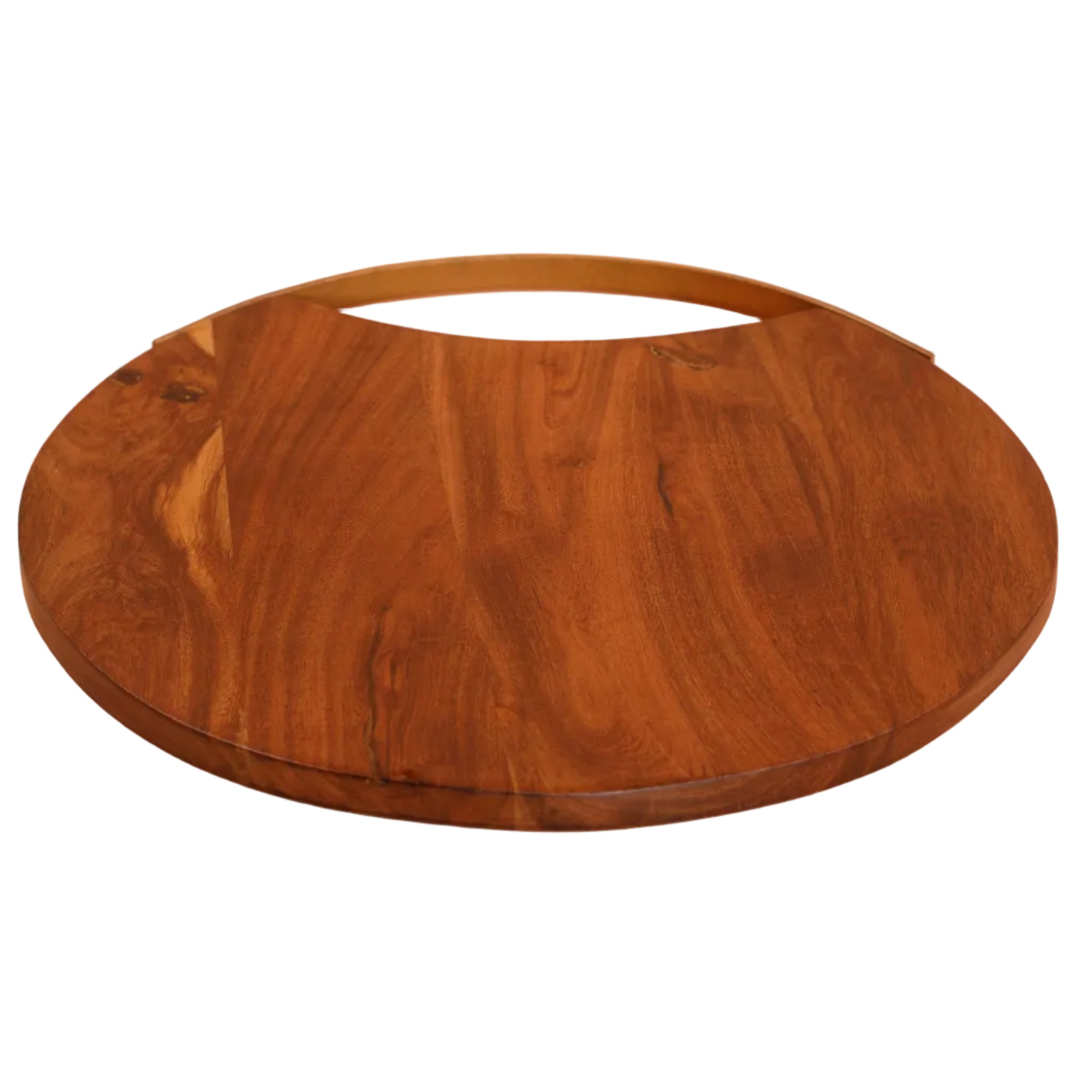 Handmade Wood Charcuterie Board - Round -  12 inches (Set of 2)