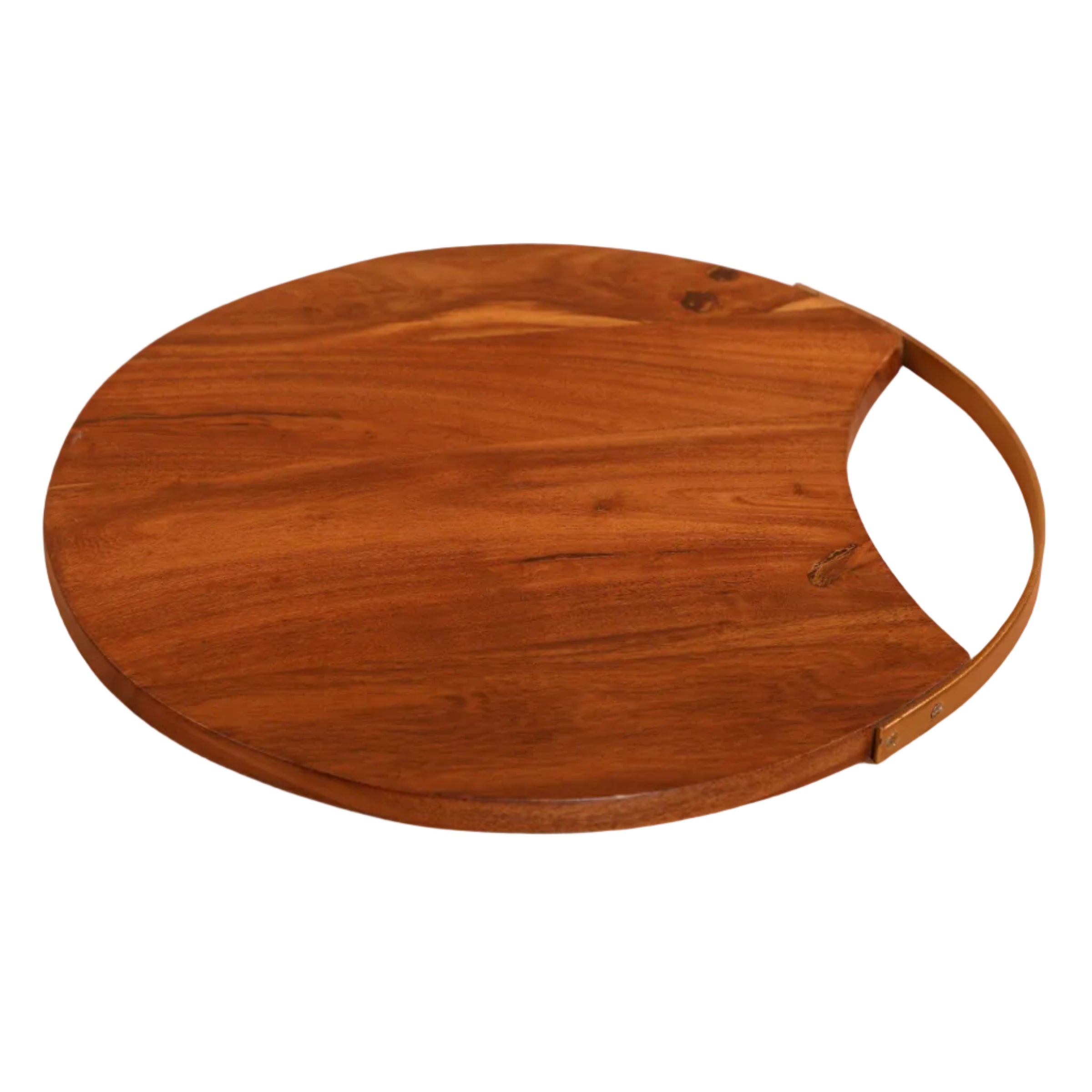 Handmade Wood Charcuterie Board - Round -  12 inches (Set of 2)