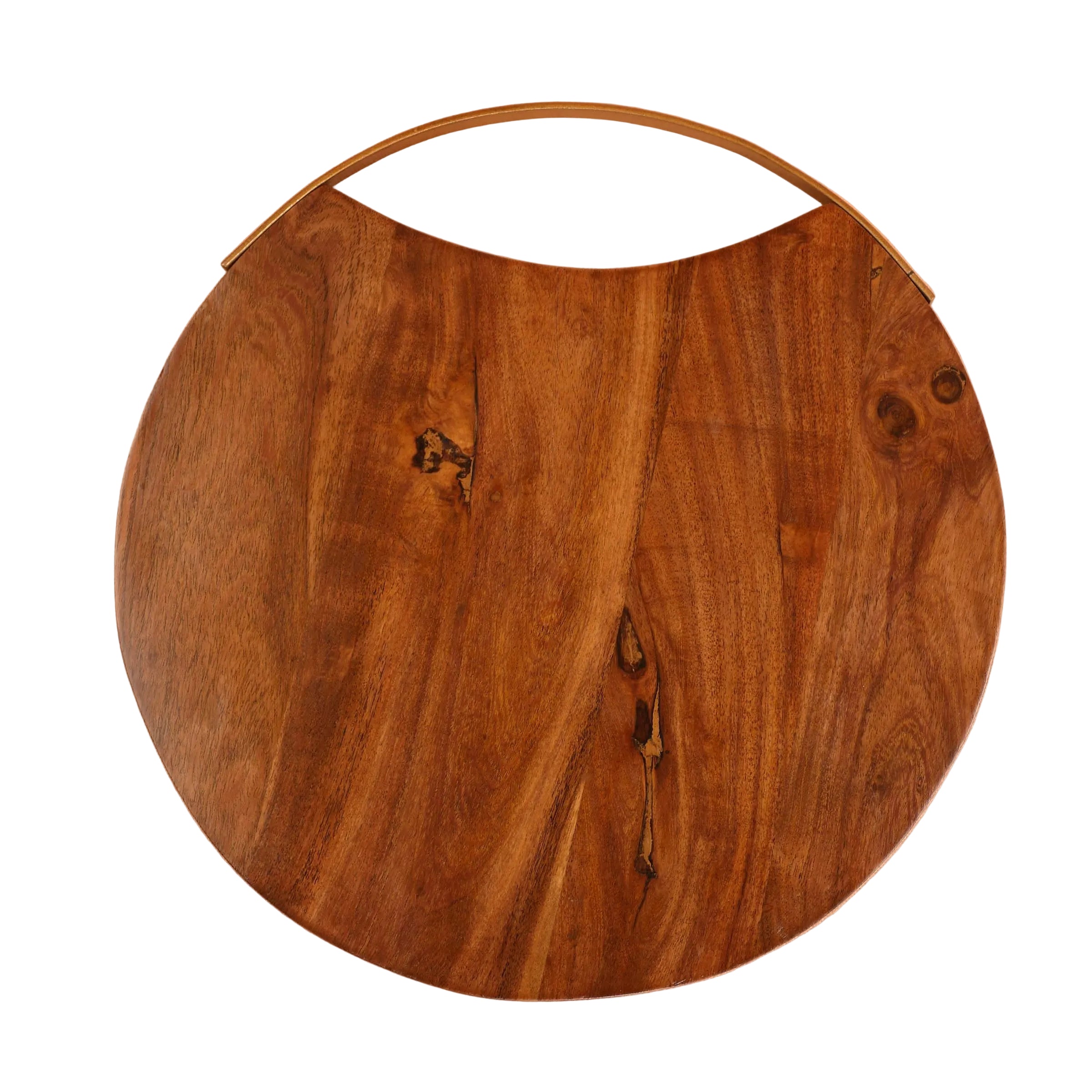 Handmade Wood Charcuterie Board - Round -  12 inches (Set of 2)