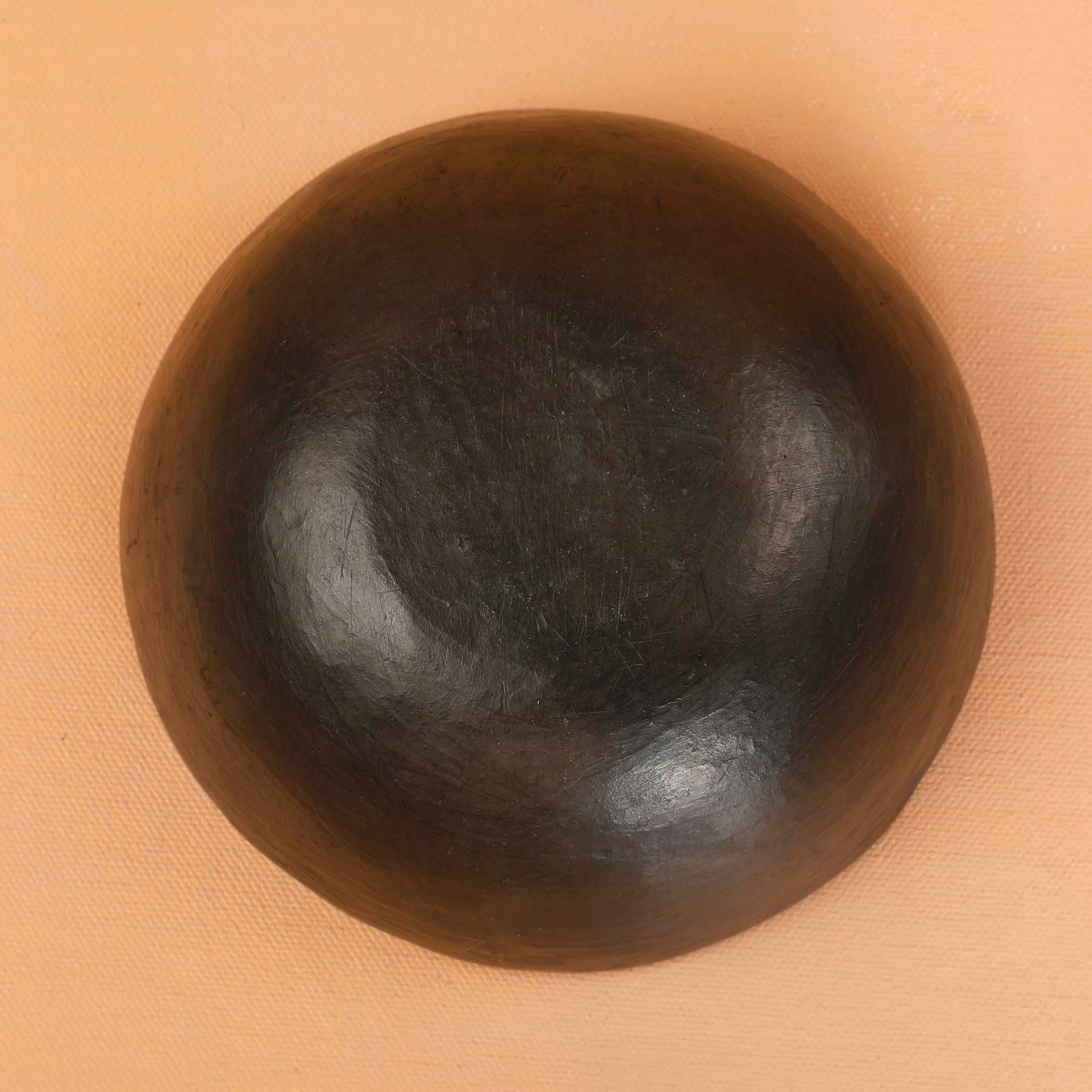 Earthenware Clay Longpi Pottery Bowl, 6x2 Inch (Set of 2)