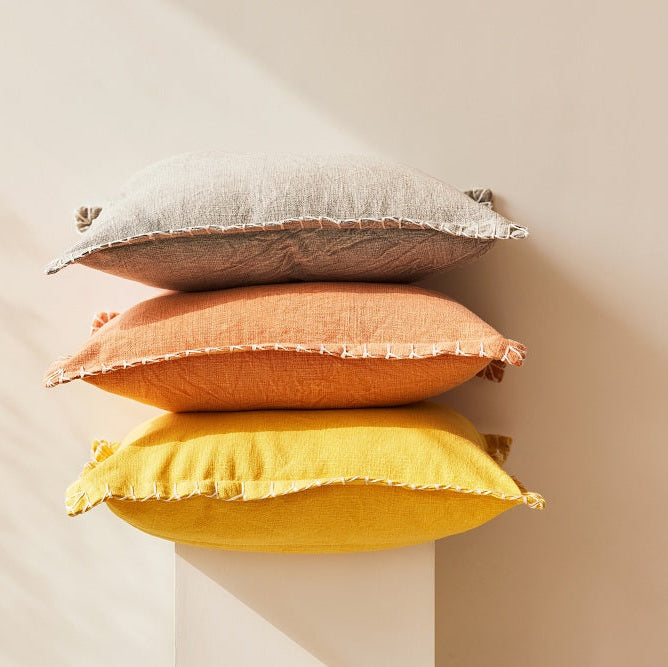 Stone Washed Throw Pillow, Rasberry Blush - 21x21 Inch
