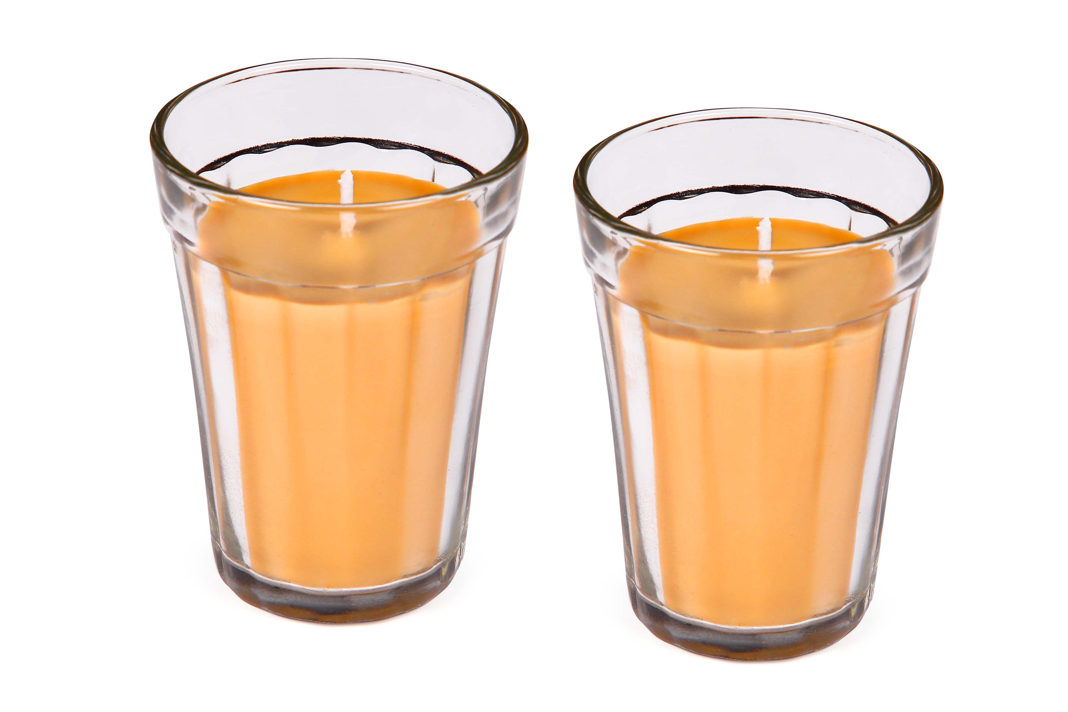 Tea Glass Soy Wax Scented Candles - Lemongrass