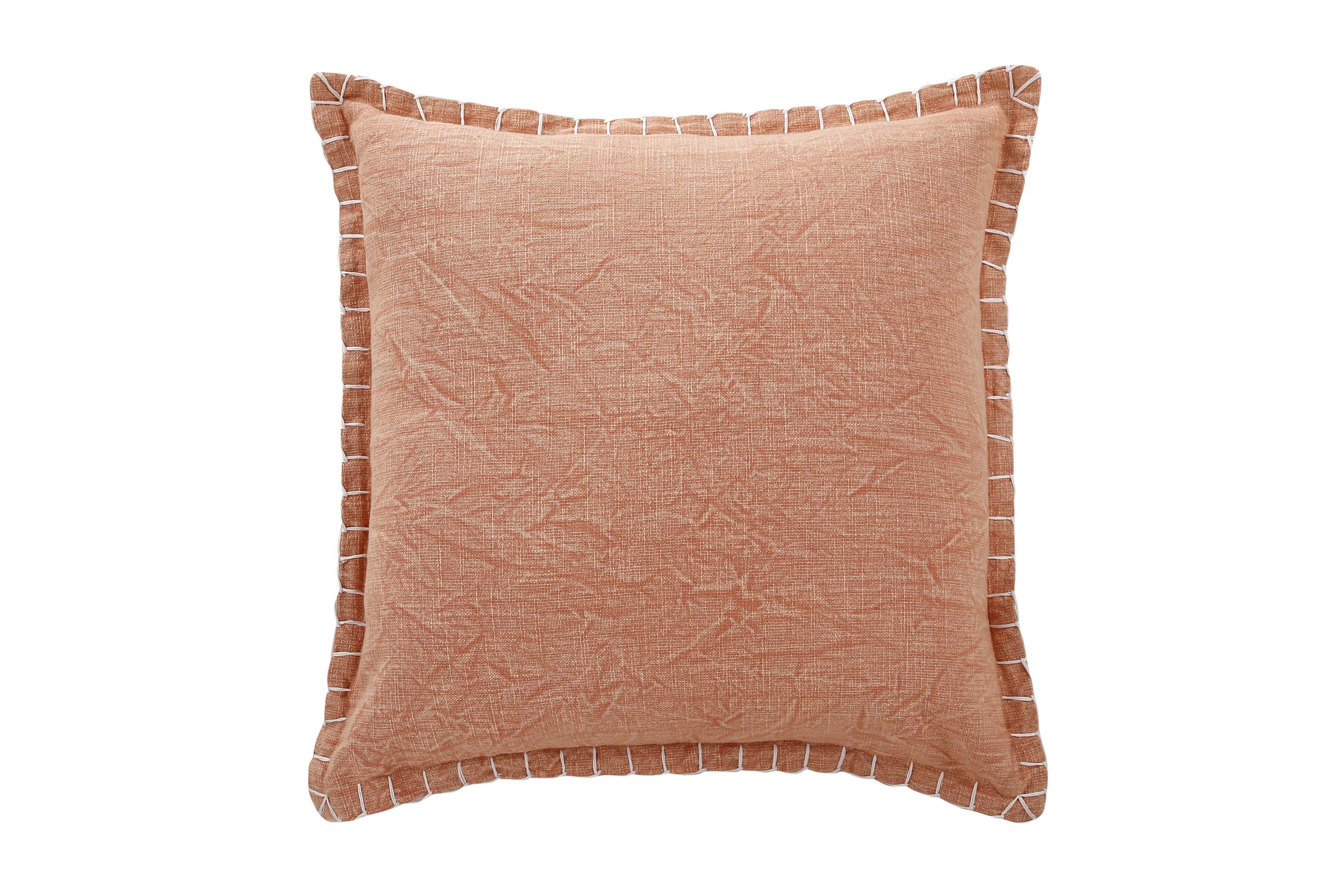 Stone Washed Throw Pillow, Rasberry Blush - 21x21 Inch