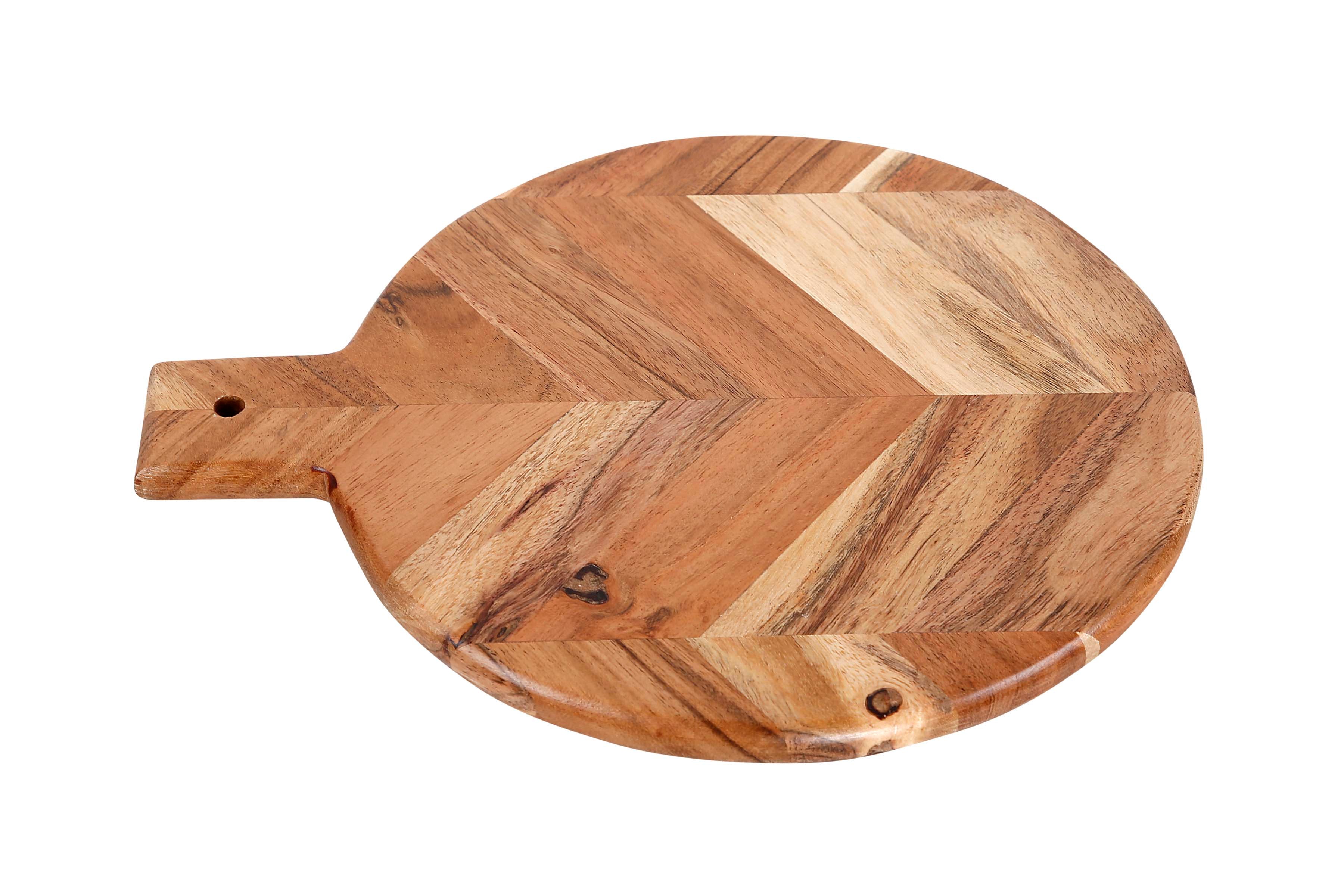 Handmade Acacia Wood Chopping Board - 12X10X0.5 Inch
